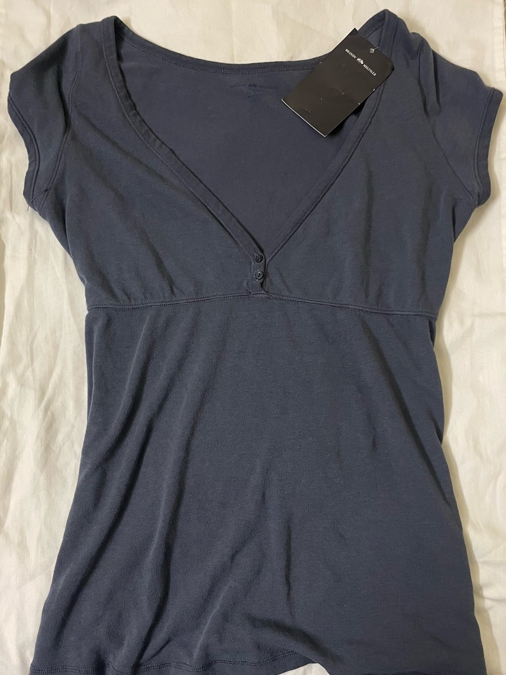 Brandy Melville Navy Babydoll Top